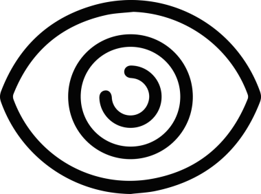 Göz simgesi vektör resmi illüstrasyonu