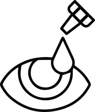 Göz simgesi vektör resmi illüstrasyonu