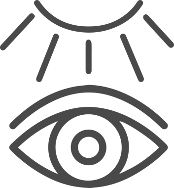 Göz simgesi vektör resmi illüstrasyonu