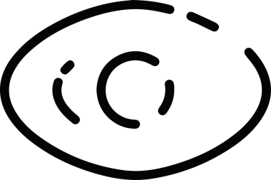 Göz simgesi vektör resmi illüstrasyonu