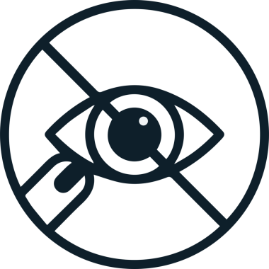 Göz simgesi vektör resmi illüstrasyonu