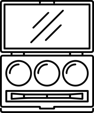 Göz simgesi vektör resmi illüstrasyonu