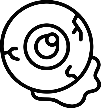 Göz simgesi vektör resmi illüstrasyonu