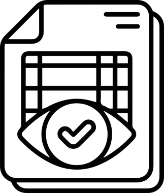 Göz simgesi vektör resmi illüstrasyonu