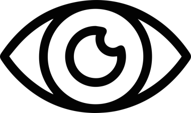 Göz simgesi vektör resmi illüstrasyonu