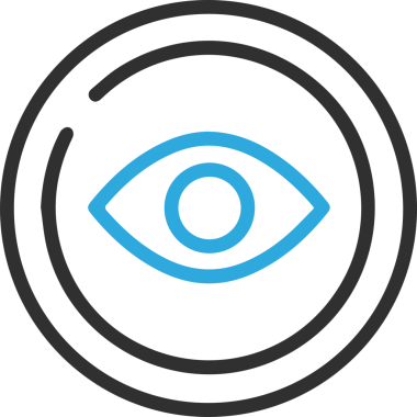 Göz simgesi vektör resmi illüstrasyonu