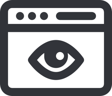 Göz simgesi vektör resmi illüstrasyonu