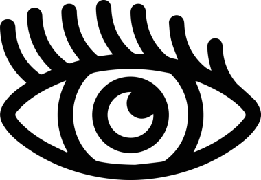 Göz simgesi vektör resmi illüstrasyonu