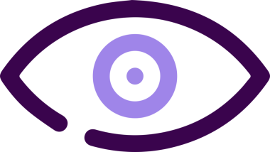 Göz simgesi vektör resmi illüstrasyonu