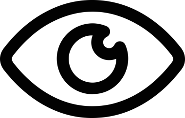 Göz simgesi vektör resmi illüstrasyonu