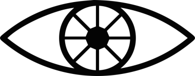 Göz simgesi vektör resmi illüstrasyonu