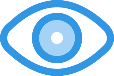 Göz simgesi vektör resmi illüstrasyonu