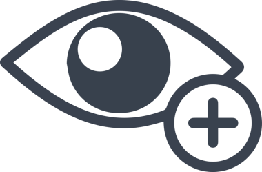 Göz simgesi vektör resmi illüstrasyonu