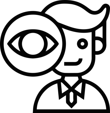 Göz simgesi vektör resmi illüstrasyonu