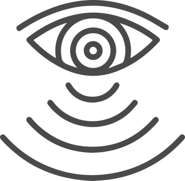 Göz simgesi vektör resmi illüstrasyonu