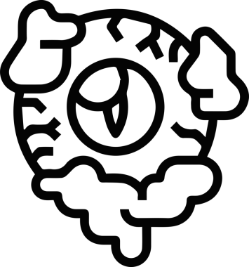 Göz simgesi vektör resmi illüstrasyonu