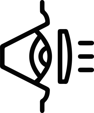 Göz simgesi vektör resmi illüstrasyonu