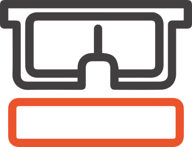 Göz simgesi vektör resmi illüstrasyonu