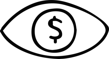 Göz simgesi vektör resmi illüstrasyonu