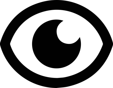 Göz simgesi vektör resmi illüstrasyonu