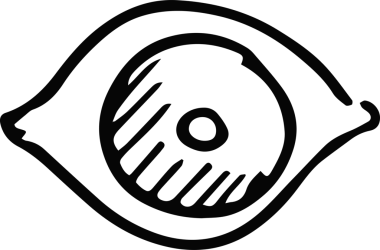 Göz simgesi vektör resmi illüstrasyonu