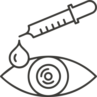 Göz simgesi vektör resmi illüstrasyonu