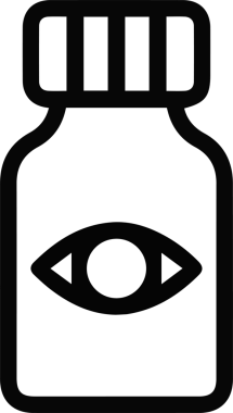 Göz simgesi vektör resmi illüstrasyonu