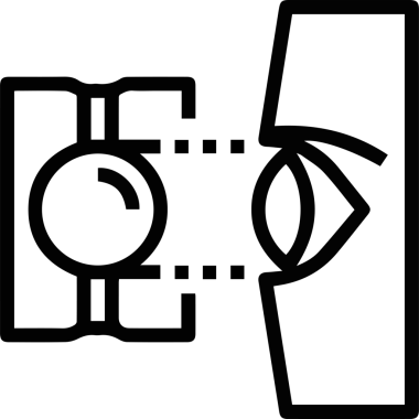 Göz simgesi vektör resmi illüstrasyonu