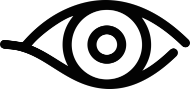 Göz simgesi vektör resmi illüstrasyonu