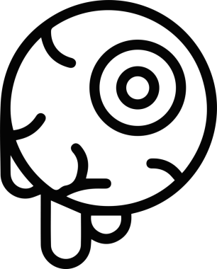 Göz simgesi vektör resmi illüstrasyonu