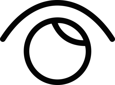 Göz simgesi vektör resmi illüstrasyonu