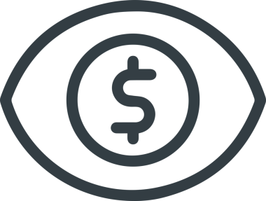 Göz simgesi vektör resmi illüstrasyonu