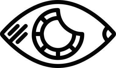 Göz simgesi vektör resmi illüstrasyonu