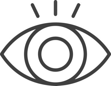 Göz simgesi vektör resmi illüstrasyonu