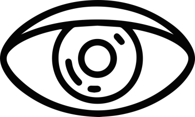 Göz simgesi vektör resmi illüstrasyonu