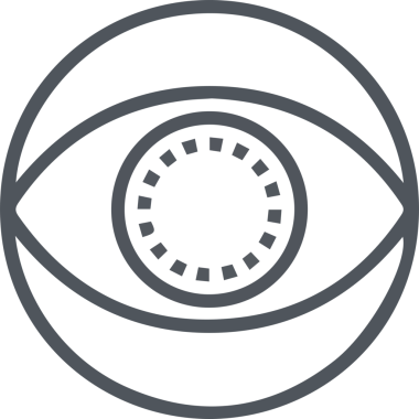 Göz simgesi vektör resmi illüstrasyonu