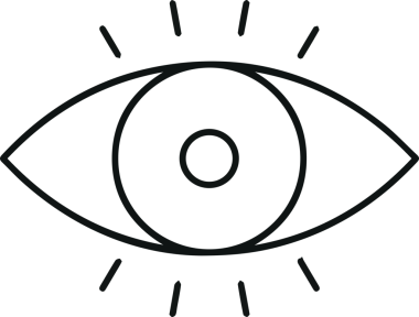Göz simgesi vektör resmi illüstrasyonu