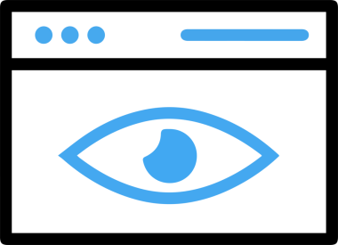Göz simgesi vektör resmi illüstrasyonu
