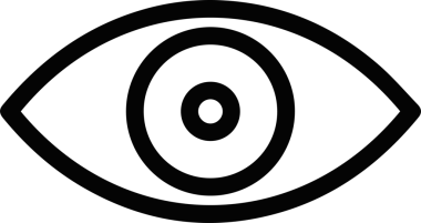 Göz simgesi vektör resmi illüstrasyonu