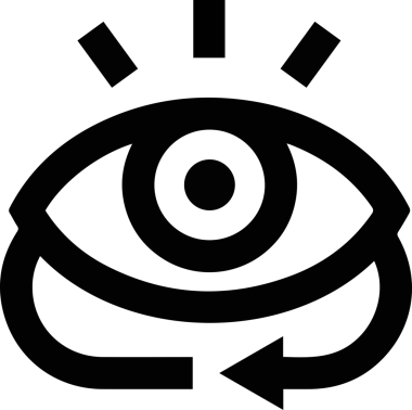Göz simgesi vektör resmi illüstrasyonu
