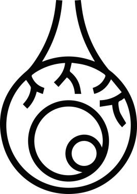 Göz simgesi vektör resmi illüstrasyonu