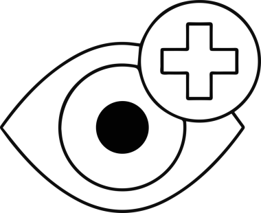 Göz simgesi vektör resmi illüstrasyonu