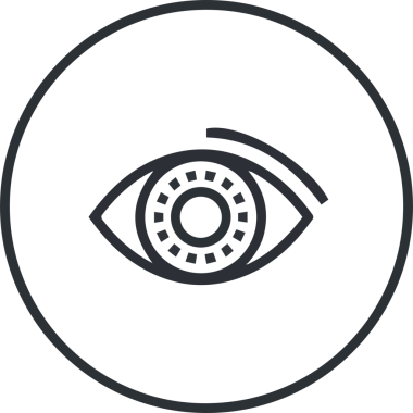 Göz simgesi vektör resmi illüstrasyonu