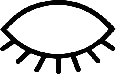 Göz simgesi vektör resmi illüstrasyonu