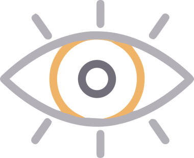 Göz simgesi vektör resmi illüstrasyonu