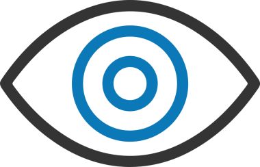 Göz simgesi vektör resmi illüstrasyonu