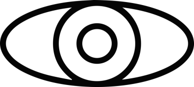 Göz simgesi vektör resmi illüstrasyonu