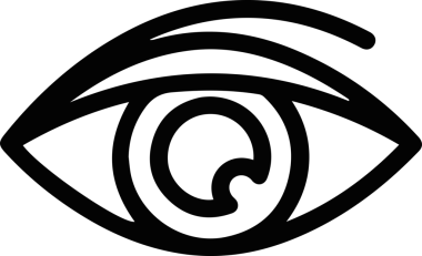 Göz simgesi vektör resmi illüstrasyonu