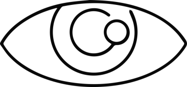 Göz simgesi vektör resmi illüstrasyonu