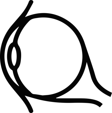 Göz simgesi vektör resmi illüstrasyonu